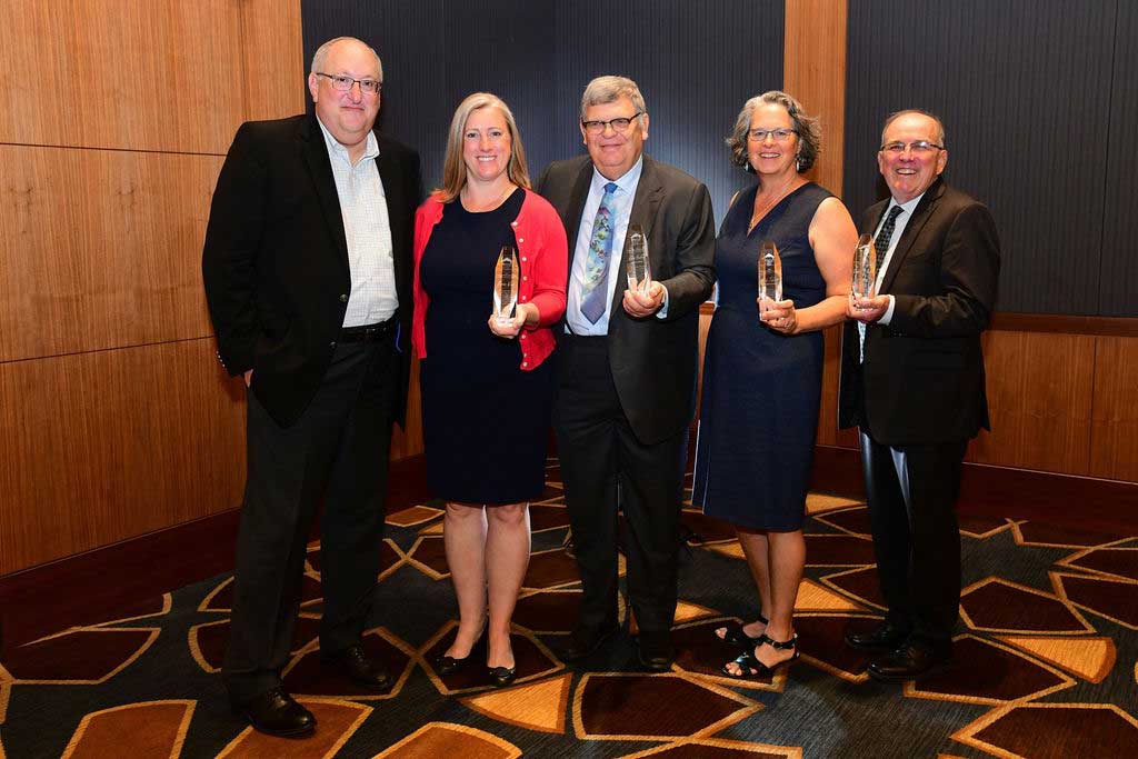 Ray Pearl, CHC Executive Director with 2024 Hall of Fame Honorees Marina Wiant, John Huskey, Alice Talcott, Daniel B. Lopez